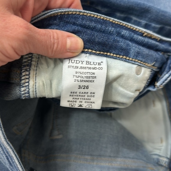 Judy Blue High Waist Tummy Control Skinny Jeans Sz 3/26 Item# 3G - Picture 7 of 9